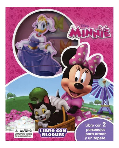 Libro Con Bloques: Minnie Disney. 2 Personajes Para Armar