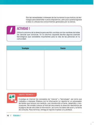 Tecnología 2. Secundaria. Énfasis Informática. Preludio