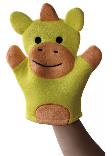 Libro Manopla Unicornios Con Guante Para Baño