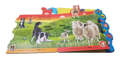 Libro Pasta Dura Granja Ruidosa 10 Sonidos Divertidos