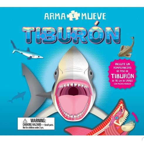 Libro Arma Y Mueve: Tiburón, Incluye Rompecabezas