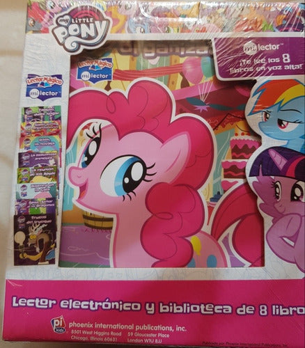 Lector Electrónico Y Biblioteca De 8 Libros My Little Pony