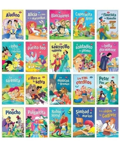 20 Libros Cuentos Infantiles Clásicos Colección Rubí Winbook