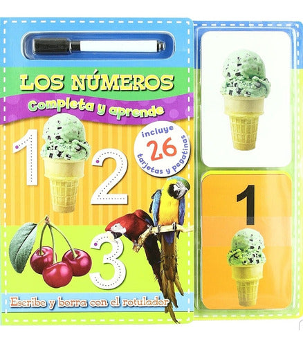 Completa Y Aprende. Los Números. Escribe Y Borra