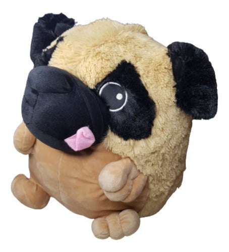 Peluche Suave De Perrito Pug 38 Cm