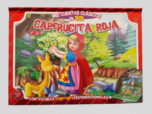 Set 4 Libros Pop Up.gato Con Botas,blancanieves,pinocho...