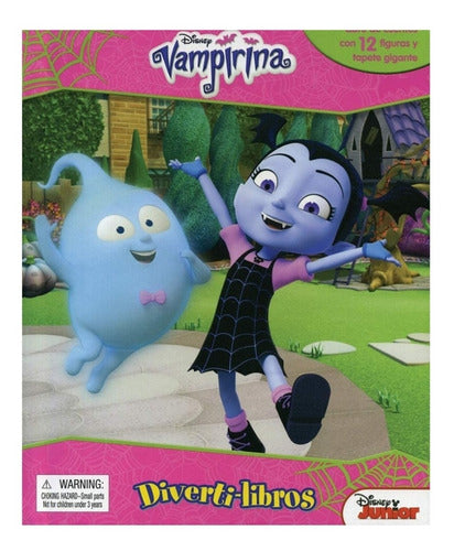 Divertilibros Disney Jr Vampirina 12 Figuritas Y 1 Tapete
